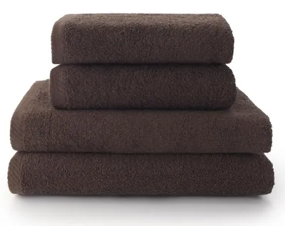 Productafbeelding van Top Towel - Set - Grote badhanddoeken - Handdoeken voor de badkamer - 2 handdoeken of washandjes + 2 douchehanddoeken - 100% katoen - Bruin
