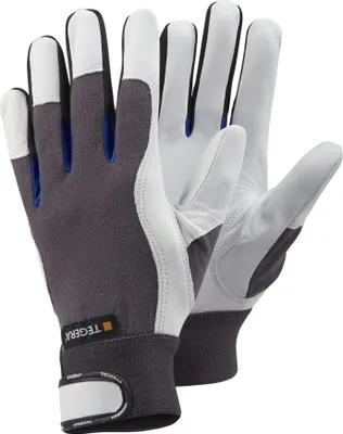 Produktbild von Ejendals Tegera® 166 Lederhandschuhe mit verstärkten Fingerbereichen für anspruchsvolle Aufgaben (12 Paar)