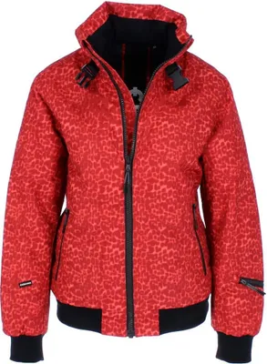Zdjęcie produktu dla Chiemsee Damska kurtka o modnym kroju bluzy z nadrukiem na całej powierzchni, Red/Dark Red Ao, 1061702, M
