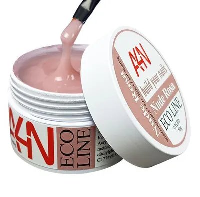 Produktbild von ECO-LINE Nude Rosa 50g UV Modellage-Gel Aufbaugel, selbst glättend mit besten Haftungseigenschaften für den Aufbau, Naturnagelverstärkung