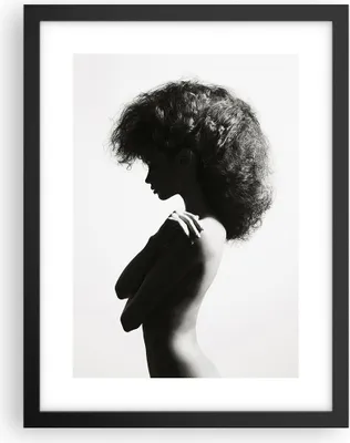 Produktbild von Gerahmtes Poster - Schwarzer Rahmen - Frau Nacktheit Körper - 30x40 cm - Wand Bild - Wanddeko - Wandbilder - Kunstposter - Wandposter - Bilderrahmen - Bilder - Kunstdruck - P2BPA30x40-4946