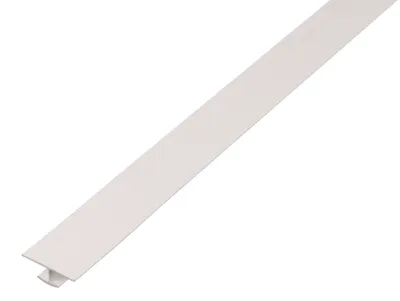 Image de Alberts 484699 Profilé en H, plastique, blanc, 1000 x 25 x 4 mm