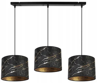 Obrázok produktu pre Závesná lampa, stropný luster, tienidlo, zlatý vzor