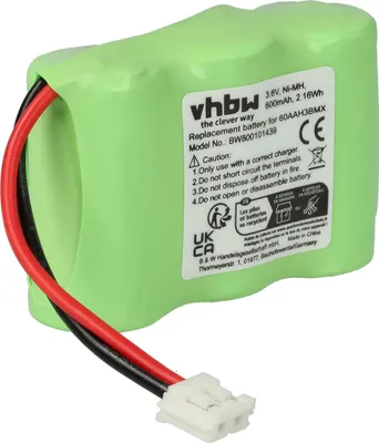 Produktbild von vhbw Akku kompatibel mit Audioline FF888, FF988 schnurlos Festnetz Telefon (600 mAh, 3,6 V, NiMH)