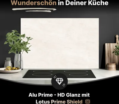 Produktbild von Spritzschutz Küchenrückwand aus Aluminiumverbund Glanz - 3mm - 100x50 cm - Italienischer Marmor