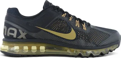 Produktbild von Nike Air Max 2013 - Herren Sneakers Schuhe Schwarz-Gold HQ1927-001 , EU 43 US 9.5