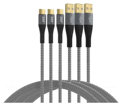 Produktbild von EFB USB-A auf USB-C Kabelset 60W QC 3A 3x2m