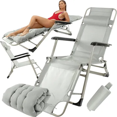 Produktbild von Zero-Gravity Strandliege KUSENO Grau