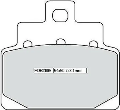 Image de Ferodo Fdb2095ef Plaquettes de frein Argent Argent One Size