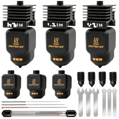 Hotend-Kit 0,2/0,4/0,6 mm für Bambu Lab P2S/X2D/H2D/H2S