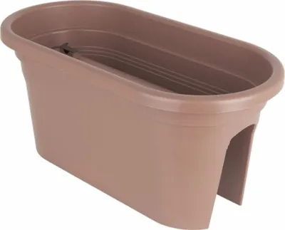 Produktbild von Truhlík VENEZIA BALCONY na zábradlí plastový hnědo šedý 60cm