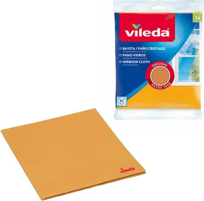 Image de Chiffon Microfibre Vileda Vitres Nettoyage Vitres Sans Traces, Haute Performance - Vileda