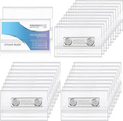 Produktbild von Famanu Magnetische Namensschildhalter mit Ausweishalter - 30 Stück
