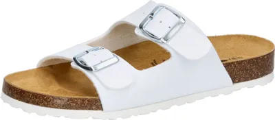 Produktbild von Pantolette Bioline Platino Größe 40 Rosegold mit zwei verstellbaren Schnallen und angenehmer Lederdecksohle