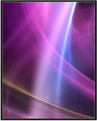 Produktbild von Wallario Wandbild Abstraktes Muster in violett lila pink schwarz, Größe: 40,30 x 50,30 cm, Poster mit schwarzem Aluminiumrahmen