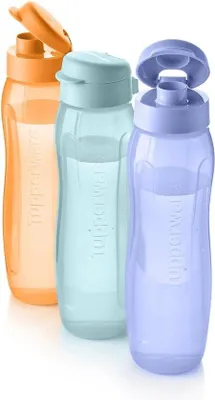 Produktbild von Famanu Wasserflasche Set von 3 - 750 ml, Leckfrei, Leicht & Nachhaltig