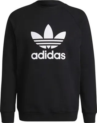 Produktbild von Adidas Adicolor Trefoil Crewneck Pullover Schwarz - Herren Pullover - H06651