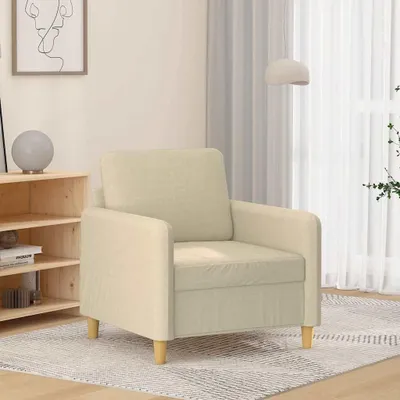 Produktbild von Cremefarbener Sessel aus Stoff, 60 cm