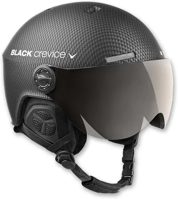 Productafbeelding van Black Crevice Skihelm Arlberg met 2 Vizieren, carbon zwart, Maat S