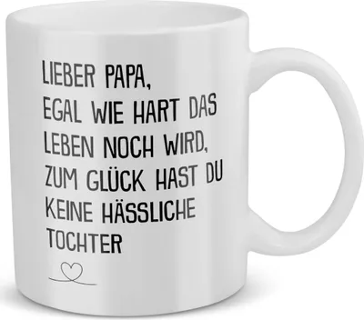 Produktbild von 22Feels Papa Geschenk von Tochter Vatertag Vater Tasse Geburtstag Weihnachten Kaffeetasse Männer Herrentag Geschenkidee