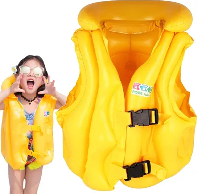 Produktbild von Kinderschwimmweste Aufblasbare Schwimmweste Lerncapok Gelb