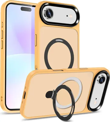 Image de Étui hybride de luxe pour iPhone Air Étui avec anneau magnétique pour MagSafe Étui de protection