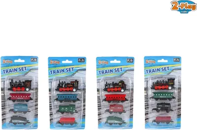 Immagine prodotto di locomotiva in 2 parti con 3 rimorchi