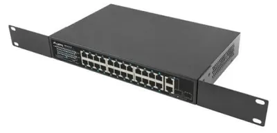 Imagen del producto de Lanberg RSFE-24P-2C-360 Lanberg Switch 24X 100MB DSP+/2X Combo Rack 19" 360W V2