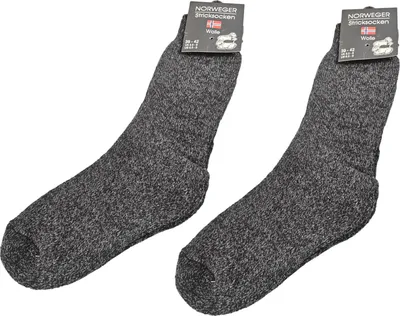 Produktbild von Norweger Stricksocken – Dicke Wollsocken, 2 Paar 35-38