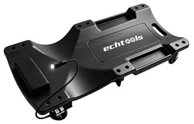 Produktbild von echtools EC1718 Kfz Rollbrett mit LED 500 kg Tragkraft Montageliege Werkstattliege