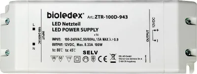 Produktbild von Bioledex 100W 12V DC LED Netzgerät 230VAC-12VDC Trafo