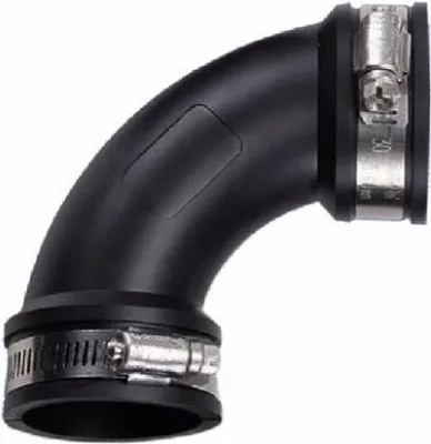 Produktbild von Flexibler Elastomer Bogen 90° 63mm
