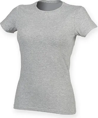 Produktbild von SF Women SK121 | Damen Feel Good Stretch T / weiches Tragegefühl - Farbe: Heather Grey - Größe: S