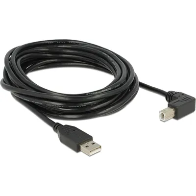 Produktbild von DeLOCK 5m, USB 2.0-A - USB 2.0-B, 5 m, USB A, USB B, USB 2.0, Männlich/Männlich, Schwarz