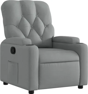 Produktbild von vidaXL Relaxsessel Hellgrau Stoff