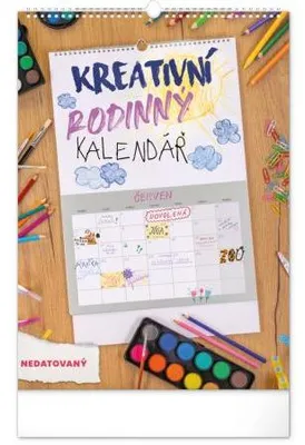 Produktbild von NOTIQUE Kreativer Familienkalender, ohne Datumsangaben, 33 x 46 cm