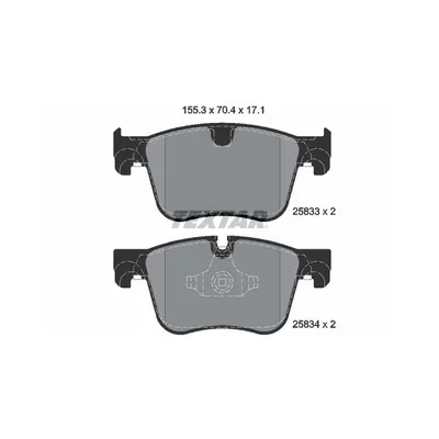 Produktbild von Textar Bremsbeläge vorne für Citroen C4 Picasso II Peugeot 308 II + SW 1,2-2,0