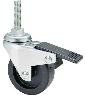Obrázek produktu pro Kolečko k nábytku, č. 220BISB AVO, s brzdou, 40 mm – závit M8 – nosnost 15 kg