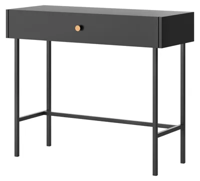 Produktbild von Selsey Divenos - Schminktisch mit Schublade, Schwarz, 93 cm