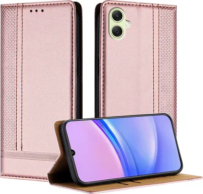 Produktbild von Handyhülle für Samsung Galaxy A05 Leder Flip Klappbare Schutzhülle mit Standfunktion Pink