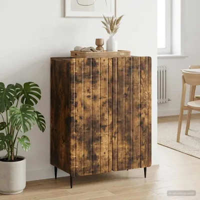 Zdjęcie produktu dla Komoda vidaXL z dębu w kolorze wędzonym, 66 x 34,5 x 92 cm, materiał drewnopochodny