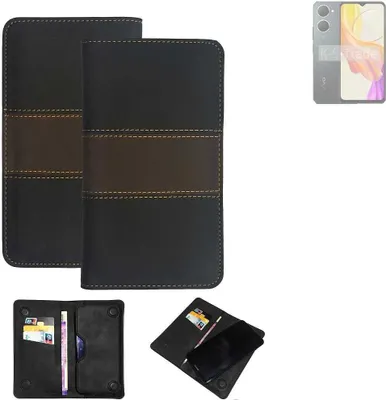 Produktbild von K-S-Trade Hülle Handyhülle kompatibel mit Vivo Y18e Schutzhülle Walletcase Bookstyle Tasche Schutz Case Handytasche Wallet Cover Kunstleder