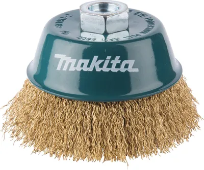 Produktbild von Makita Topfbürste, 100 mm, gewellt, Messing, M14