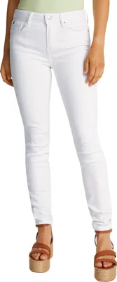 Productafbeelding van Tommy Hilfiger damesbroek Como Skinny, model RW CLR WW0WW44361, kleur wit (Th Optic White), maat 24W x