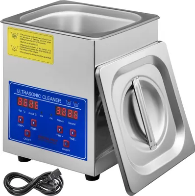 Obrázok produktu pre Ultrazvuková čistička 60 W - Vyhrievateľné čistiace zariadenie s časovačom - Účinné ultrazvukové čistenie šperkov, okuliarov a súčiastok