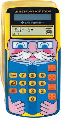 Produktbild von Texas Instruments Little Professor Rechentrainer, gelb-blau