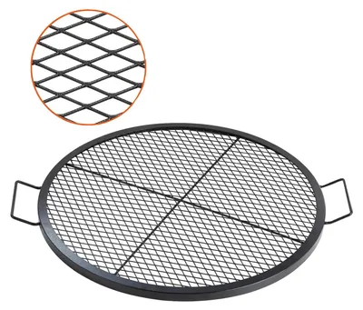 Immagine prodotto di VEVOR X-Marks griglia per fuochi d'artificio, Φ 760 x 25 mm , in acciaio con maniglia e supporto X-wire, pentole da campeggio portatili per feste e raduni all'aperto, nero