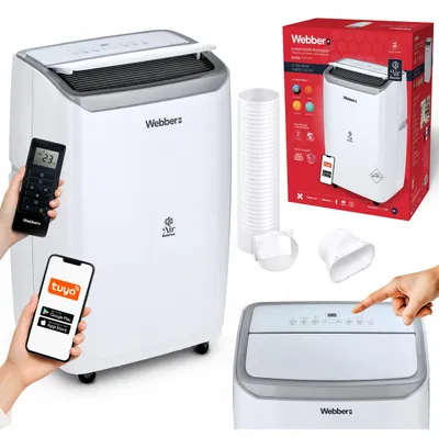 Produktbild von Webber 16000 BTU 4-in-1-Klimaanlage mit WLAN, Heizfunktion und Luftentfeuchter für bis zu 59 m²
