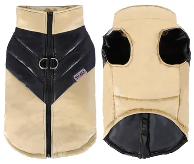 Obrázok produktu pre Nepremokavý oblek pre psa – oblek pre malé až stredné psy – zimný oblek – priedušný – mäkký – veľkosť M, obvod hrudníka 42 cm – vestička pre psa