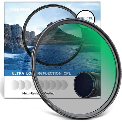 Obrázek produktu pro Neewer CPL HD polarizační a UV filtr 49mm, slim provedení, MRC